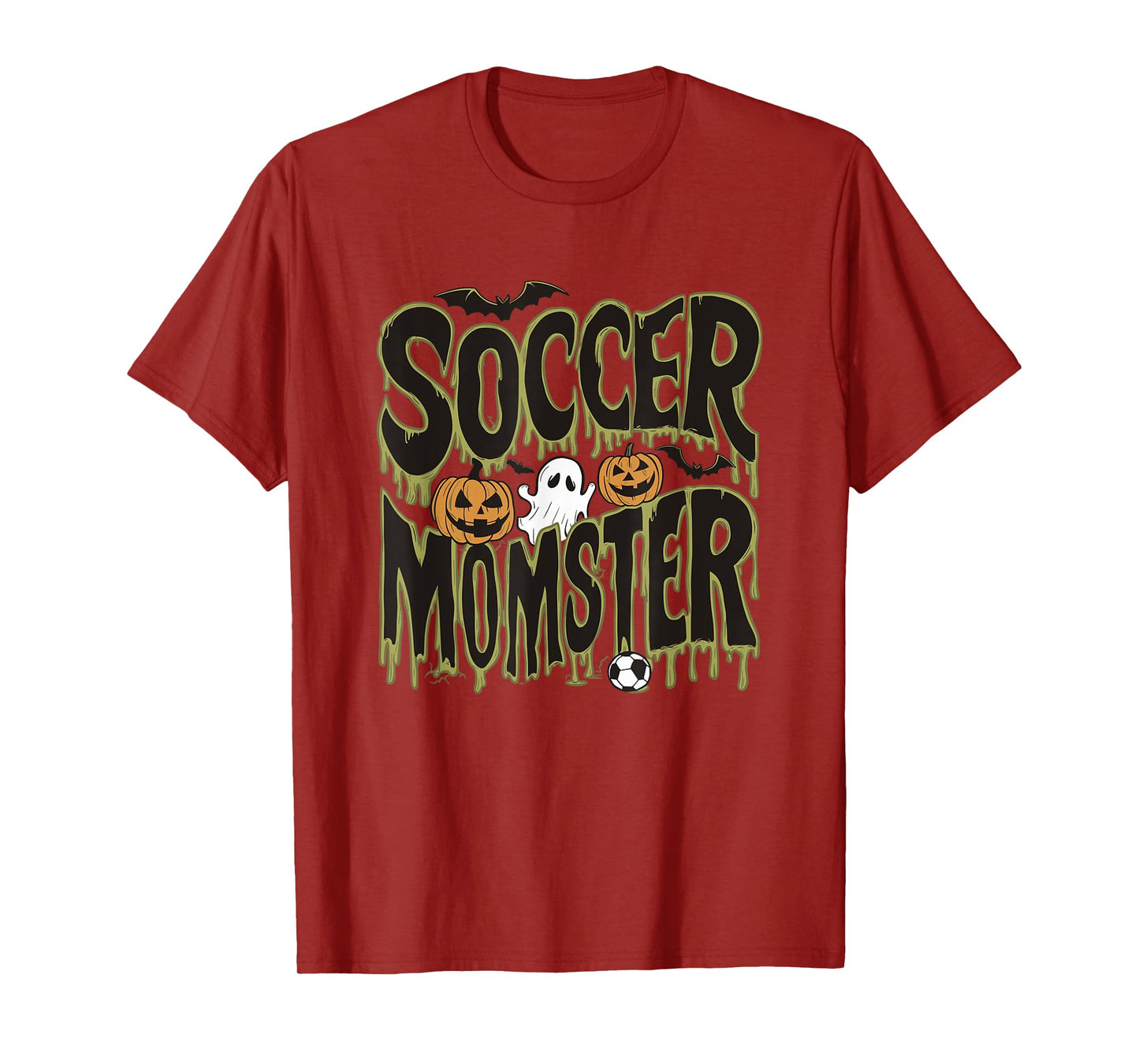 Soccer Momster Funny Halloween Design T-Shirt