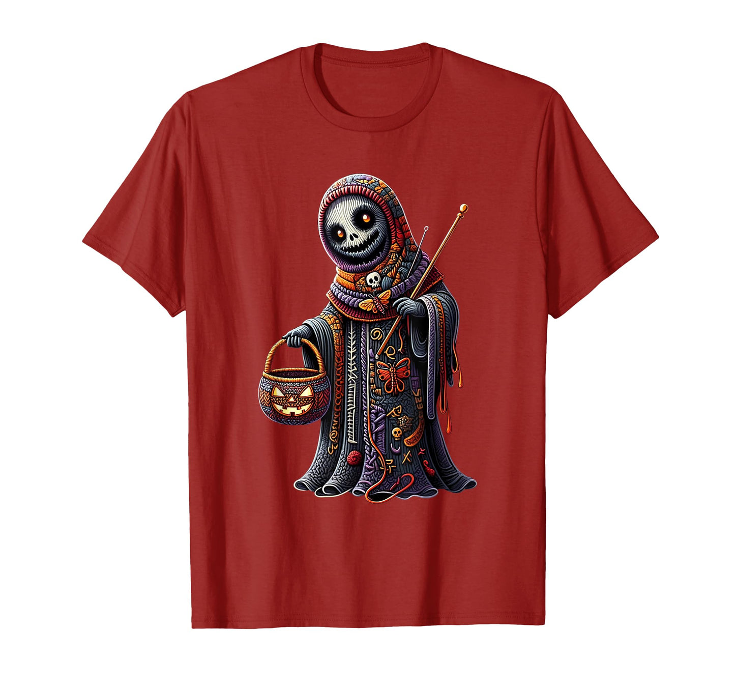 Ghost Coquette Crocheting Yarn Knitting Cute Witch Craft T-Shirt