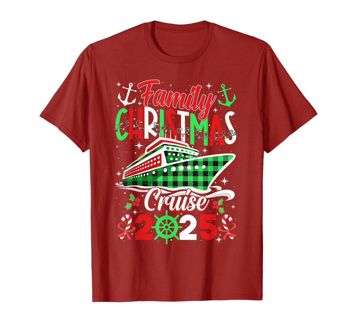 Family Christmas Cruise 2025 Matching Outfit Men Women Kids T-Shirt