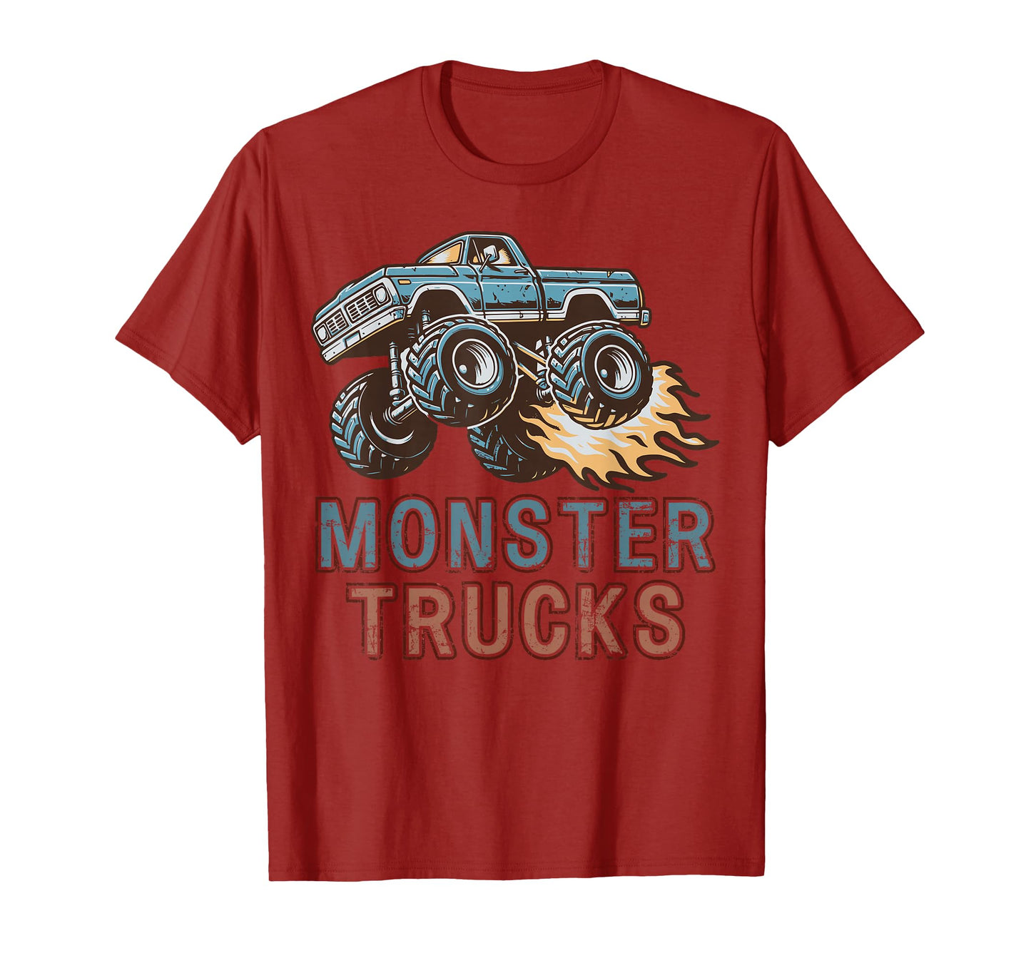 Vintage Monster Truck Party Show Racing Boy's Men's Women's T-Shirt