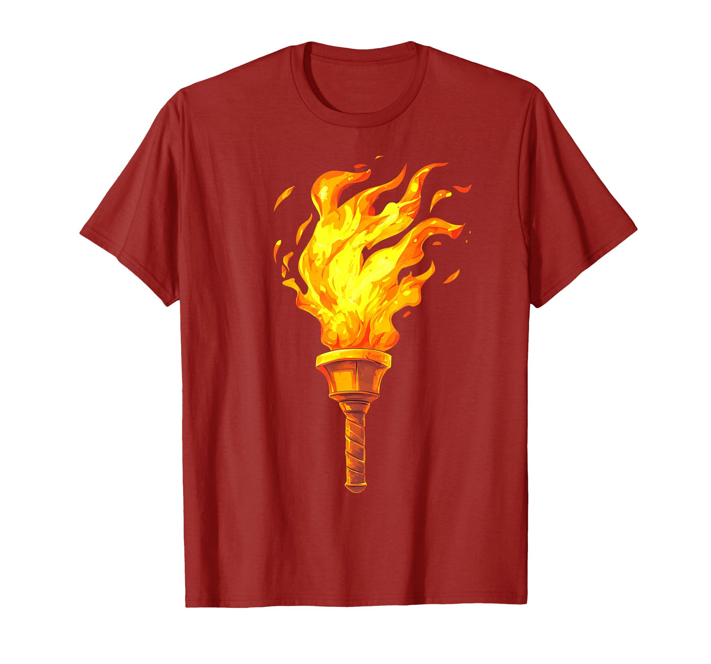 Olympic Torch Inspired Motivational Flame T-Shirt