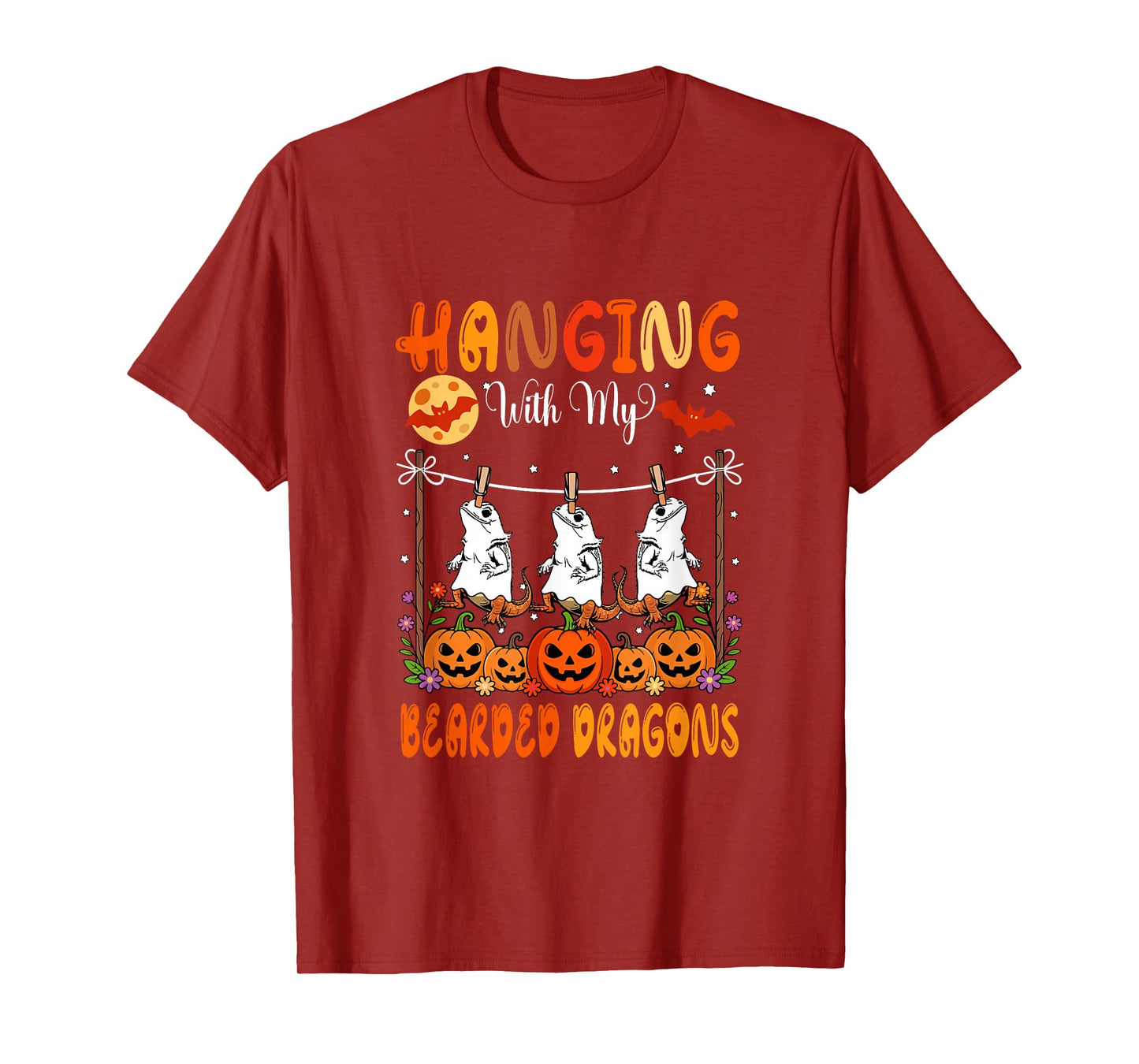 Hanging with My Bearded Dragons As Boo Costume Halloween T-Shirt