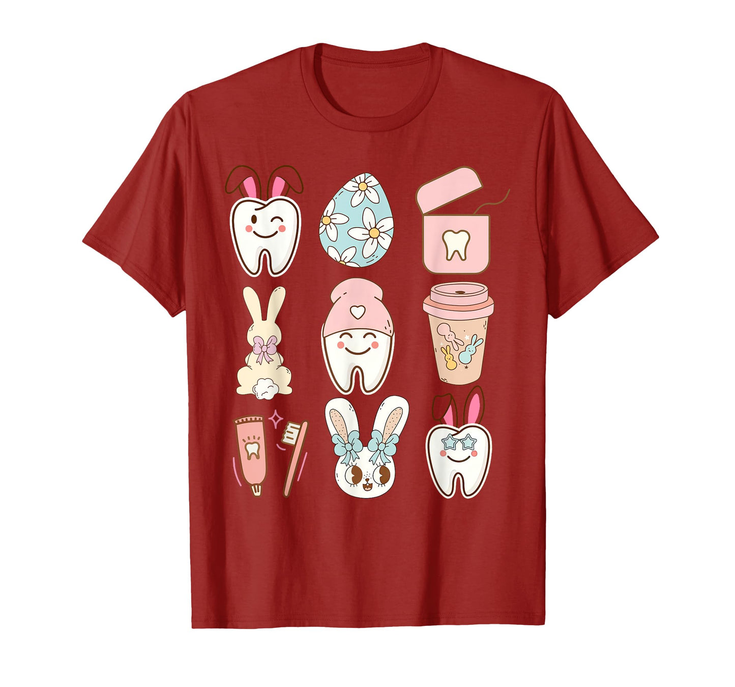 Easter Dental Assistant Tooth Bunny Dentist T-Shirt