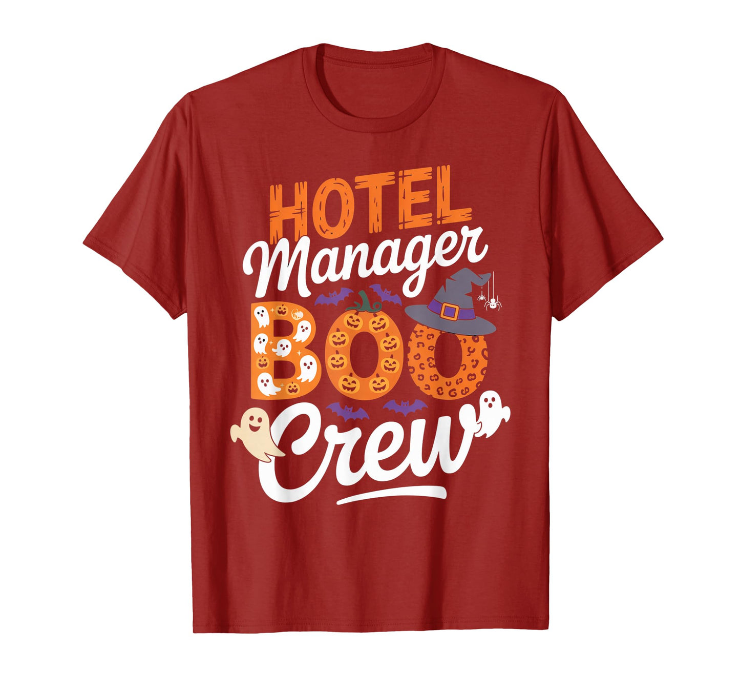 Hotel Manager Boo Crew Halloween Matching Spooky Outfit T-Shirt