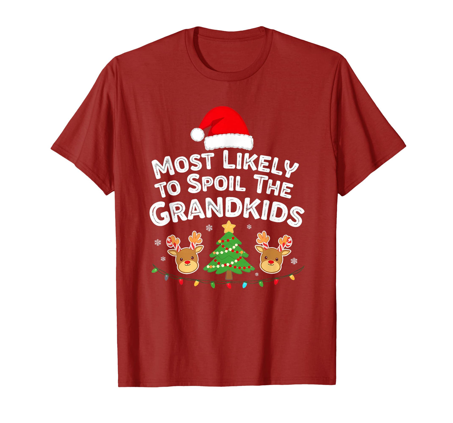 Humor Most Likely to Spoil The Grandkids Christmas Family T-Shirt