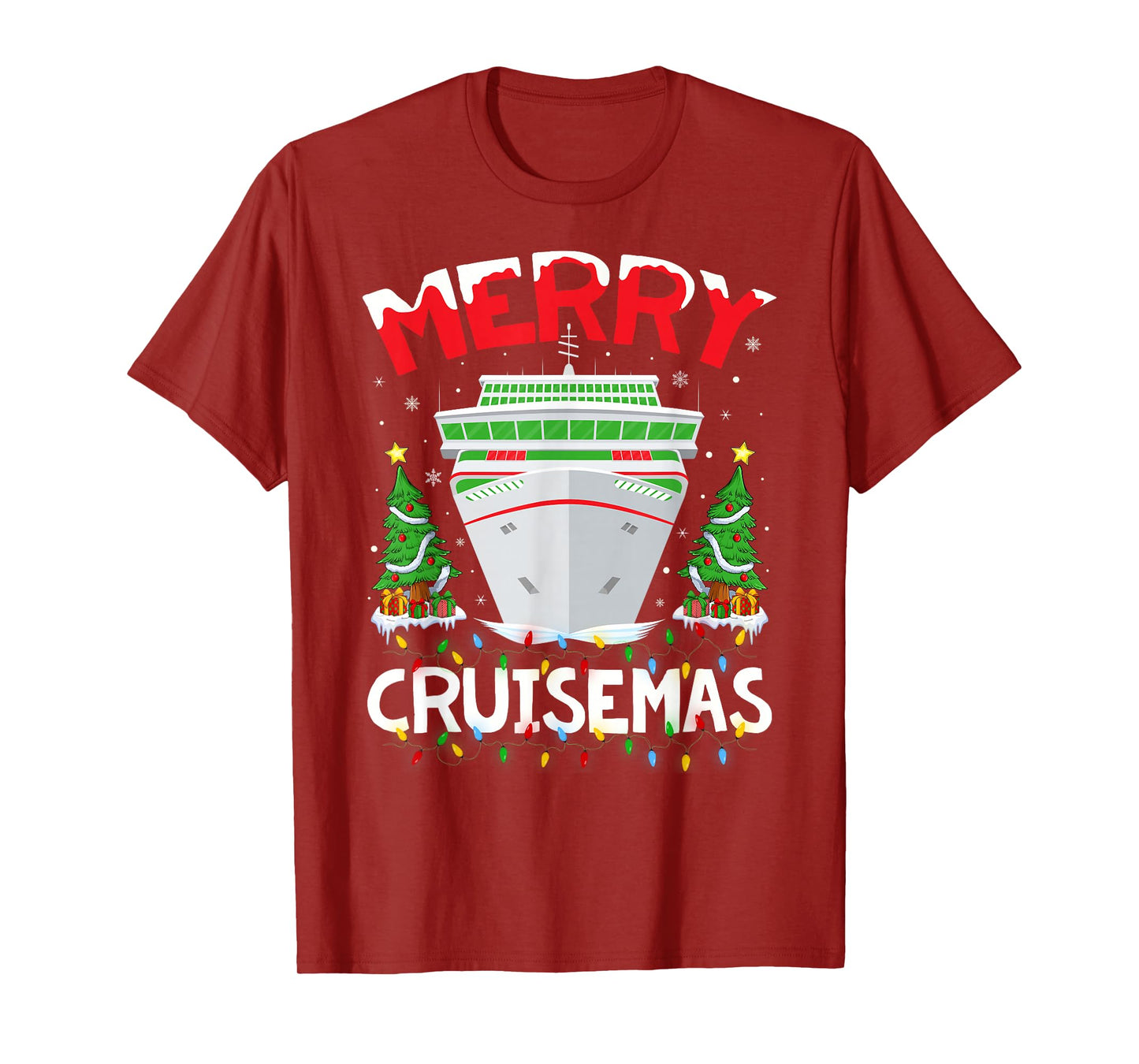 Merry Cruisemas Funny Cruise Ship Family Cruising Christmas T-Shirt