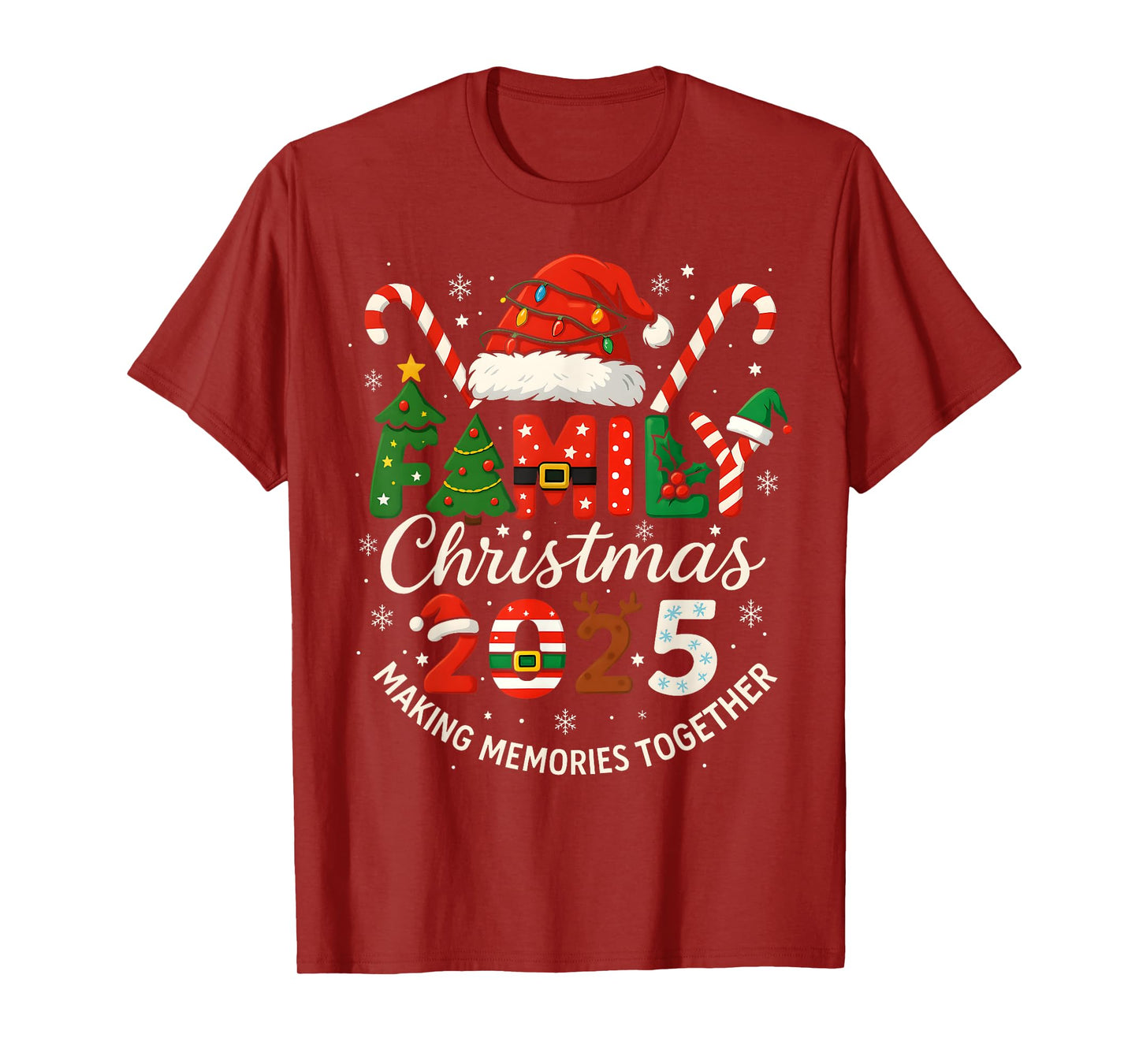 Family Christmas 2025 Matching Xmas Outfit Making Memories T-Shirt