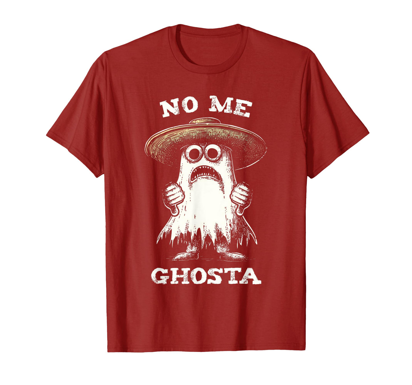 No Me Ghosta Funny Ghost Halloween Women Men T-Shirt