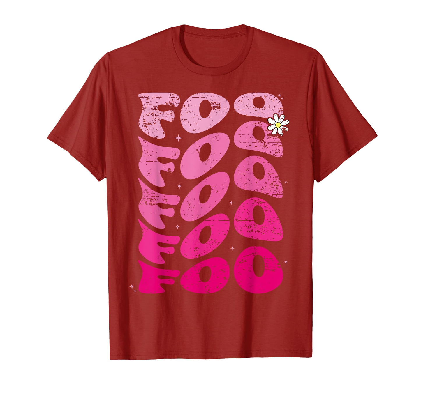 Foo First Name I Love Foo Girl Groovy 80's Vintage T-Shirt