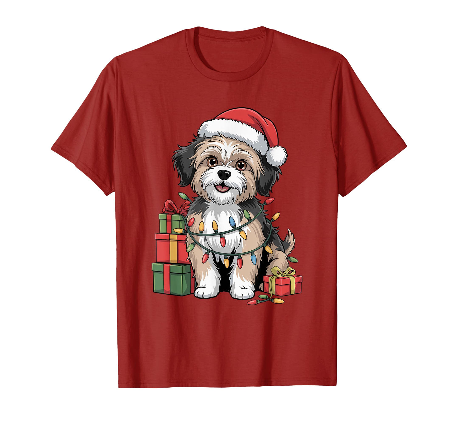 Cute Havanese Christmas Xmas Design Funny Dog Lover Holiday T-Shirt