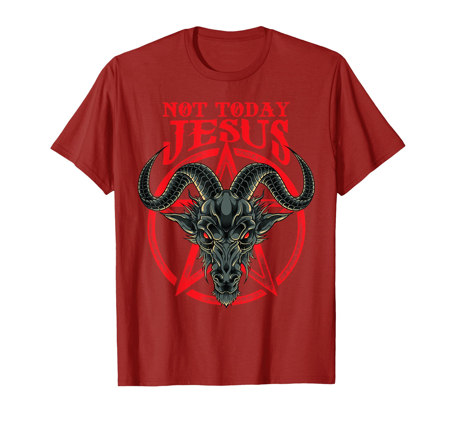 Not Today Jesus Baphomet T-Shirt