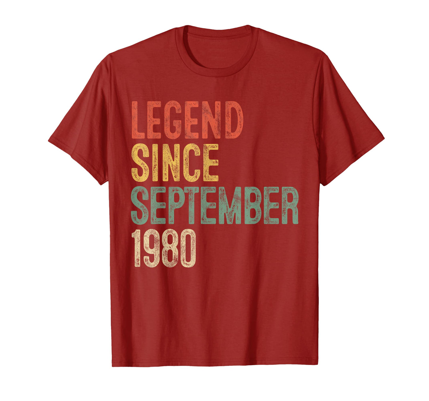 Legend 1980 45th Birthday Gifts for Men Women 45 Year Old T-Shirt