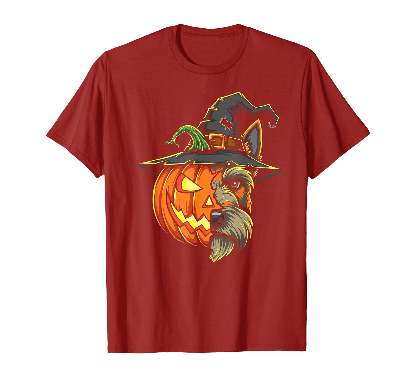 Scottish Terrier Pumpkin Jack O Lantern Halloween Kids Mens T-Shirt