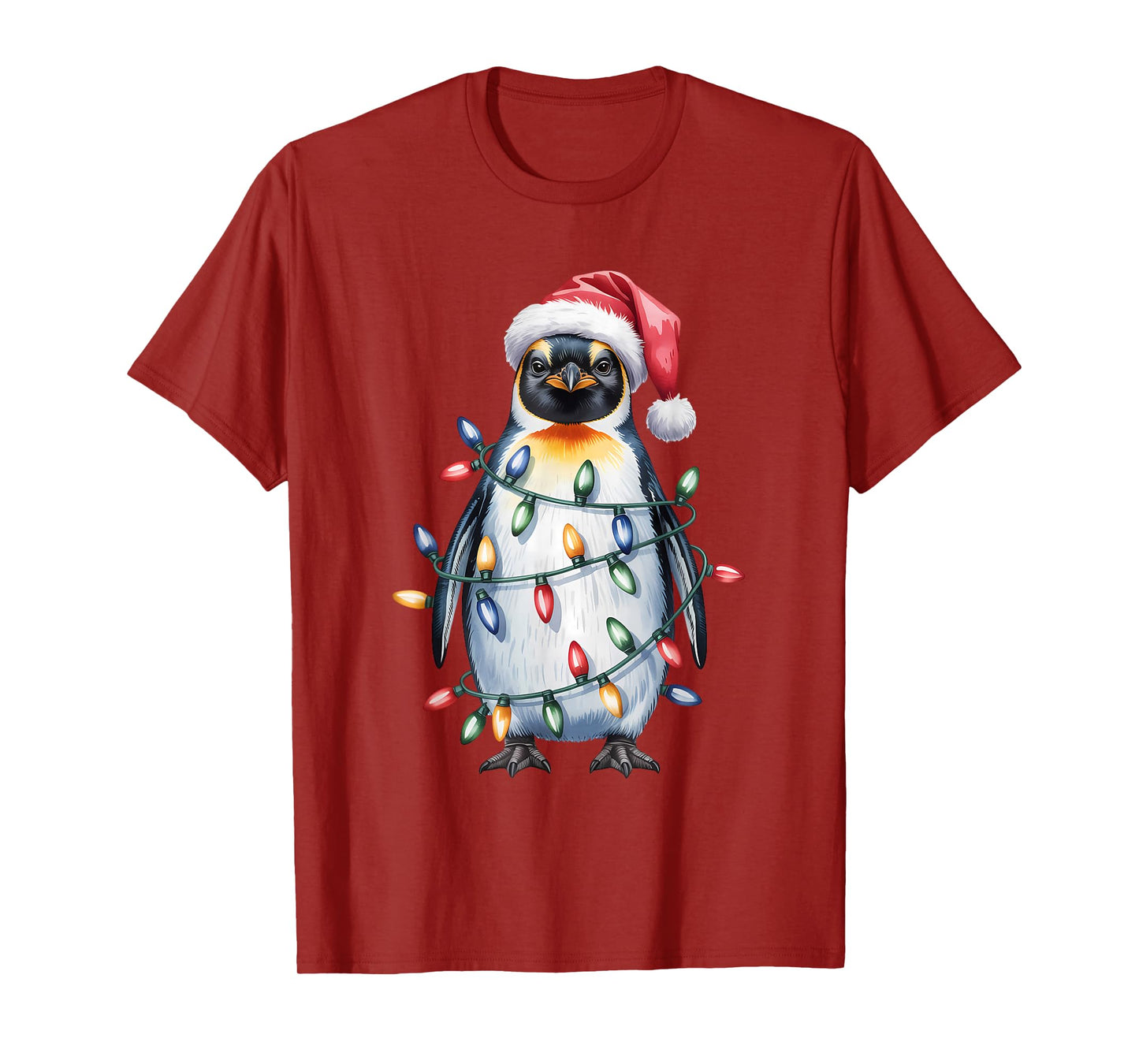 Penguin Santa Hat Christmas T-Shirt