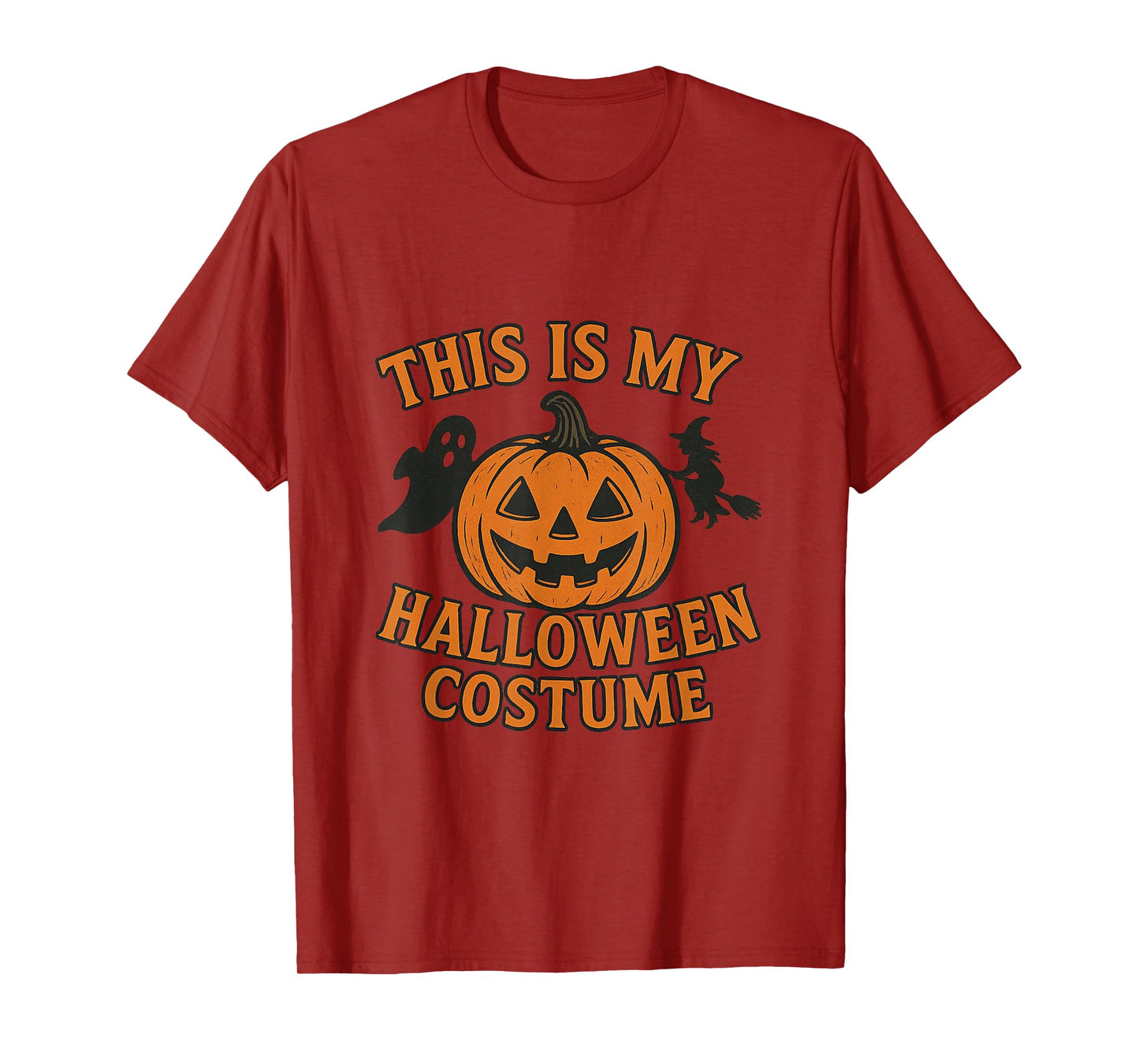 Funny, Spooky Pumpkin This is My Halloween Costume Fall T-Shirt