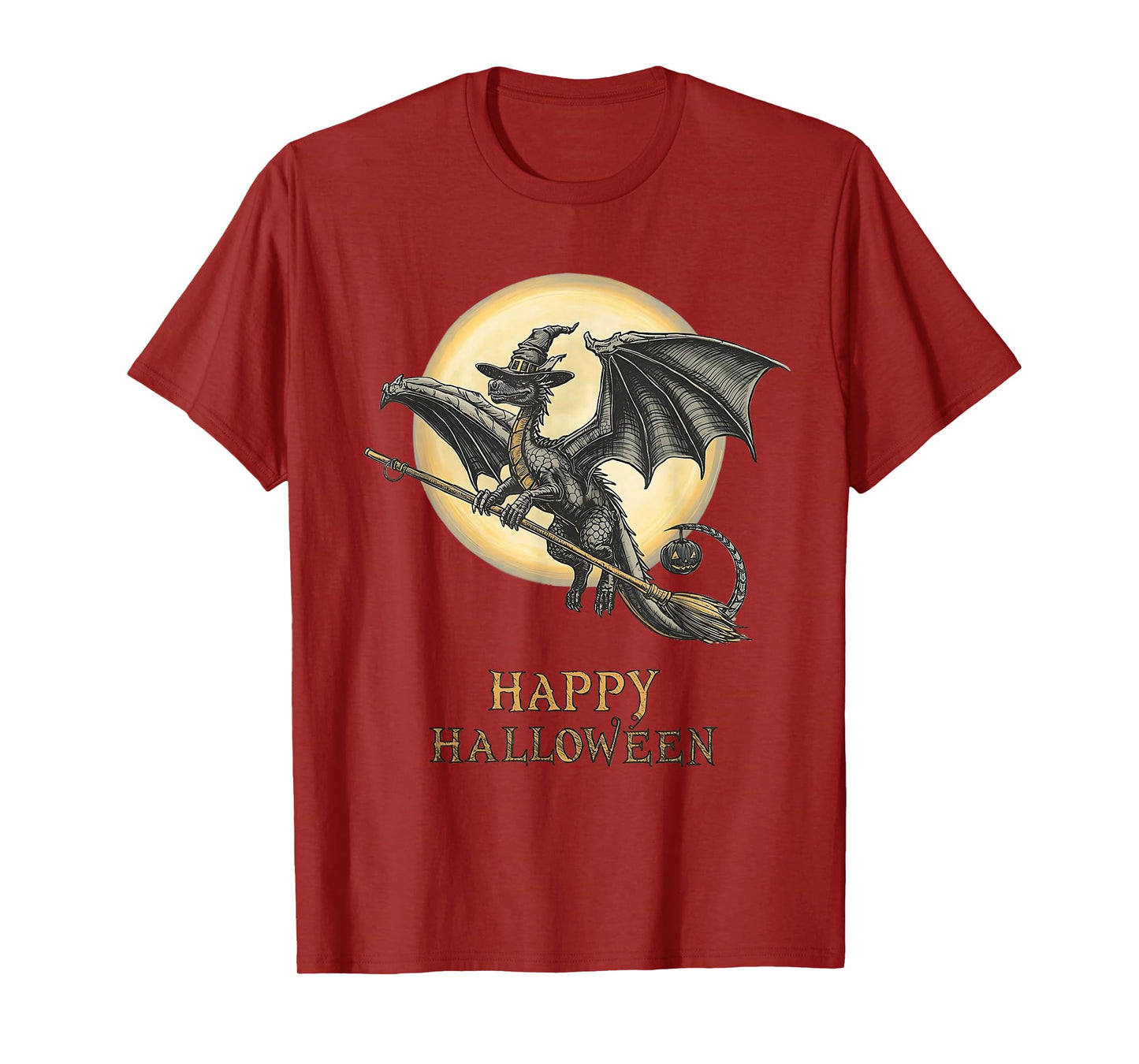 Funny Dragon Witch Candy Spooky Ghost Halloween Costume T-Shirt