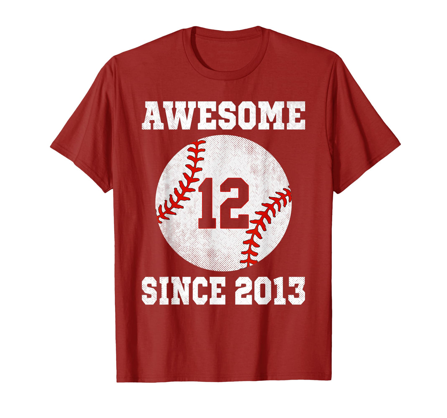 12th Birthday Baseball Player 12 Years Old Vintage Sports T-Shirt