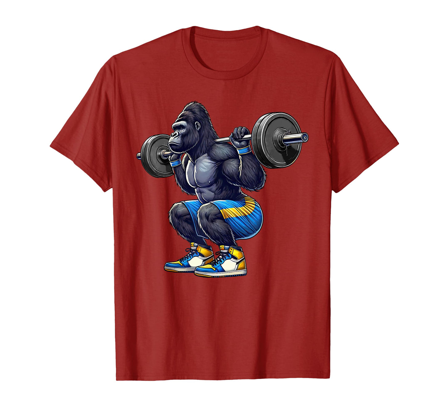 Gorilla Squad Weightlifting Gym Fitness Workout Training T-Shirt