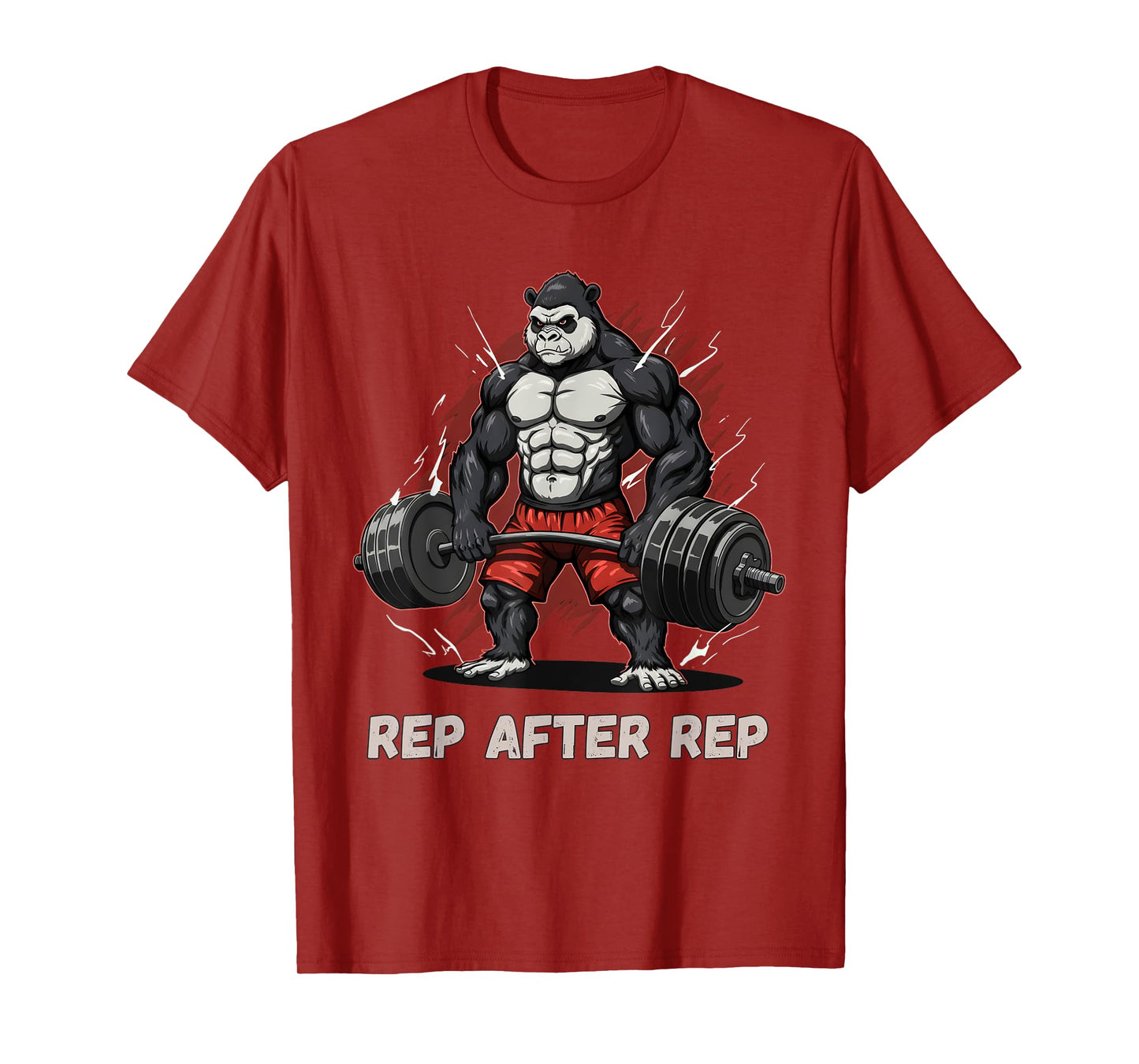 Anime Gorilla Pump Covers Gym Men Women Workout T-Shirt