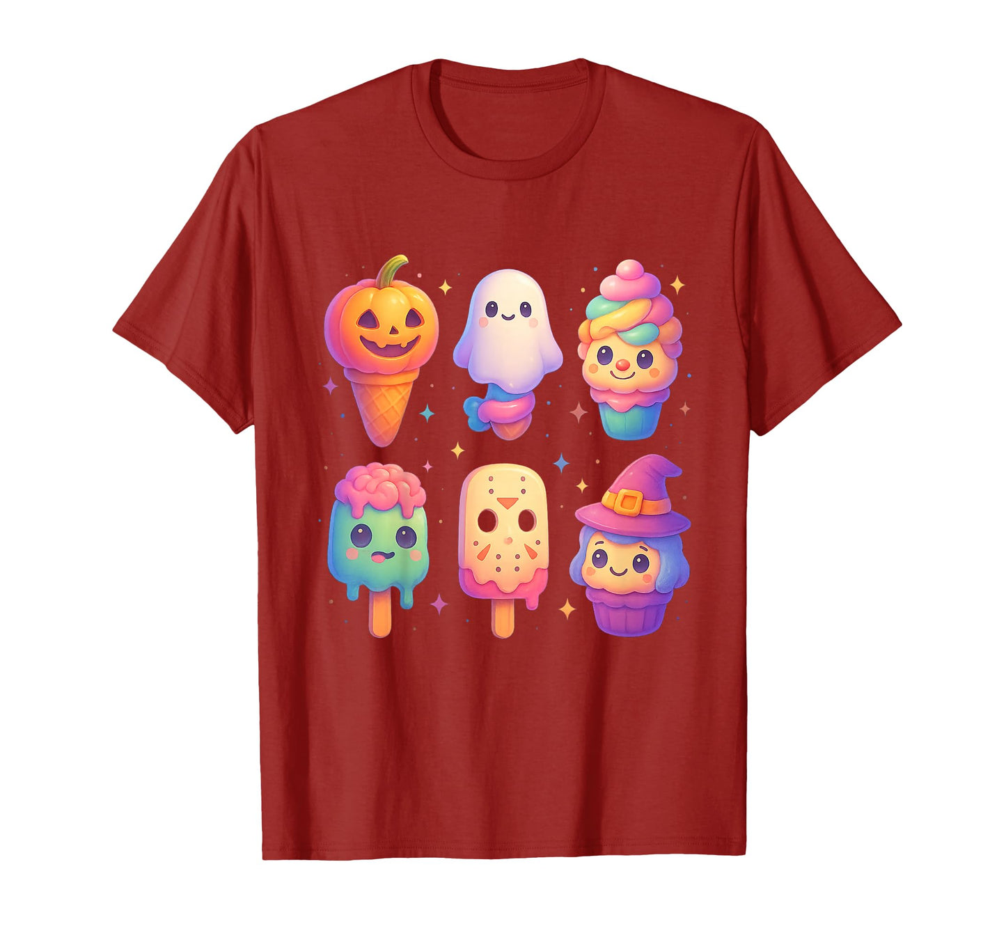 Kawaii Anime Halloween Sweet Monster Ice Cream Pops Candy T-Shirt