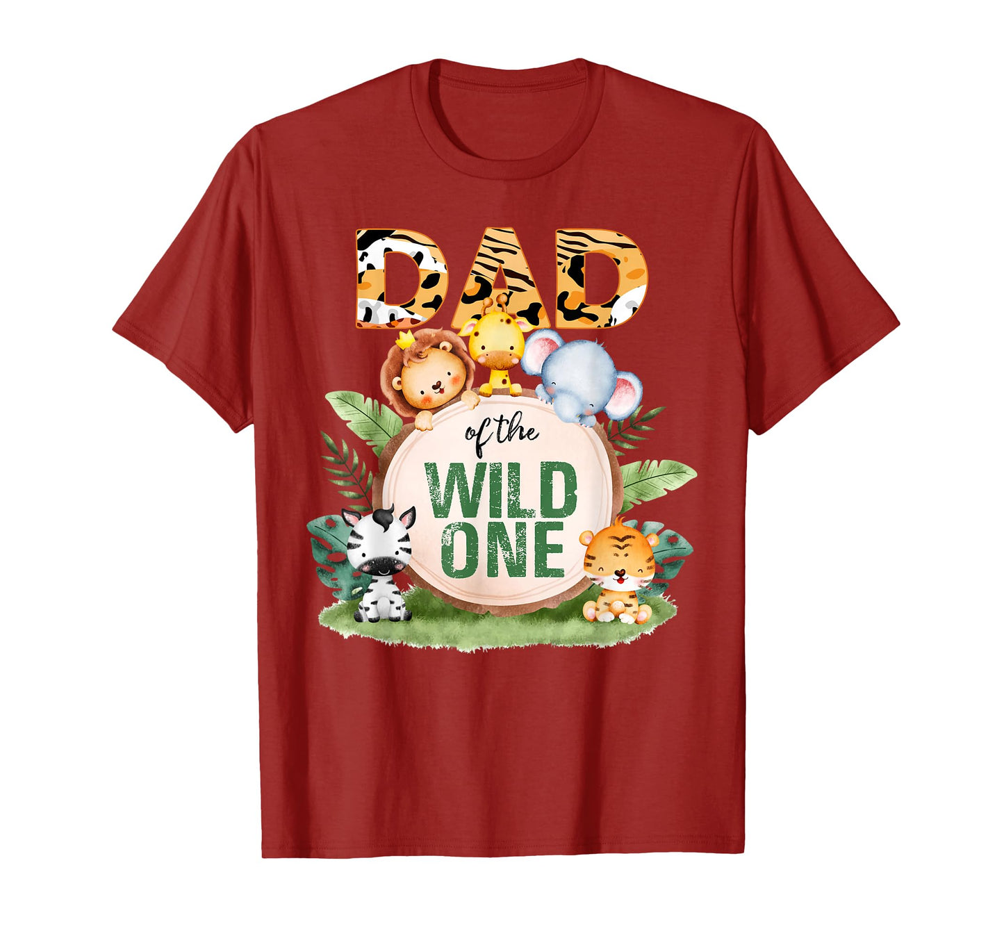 Dad Of The Wild One 1st Birthday Safari Family Matching T-Shirt