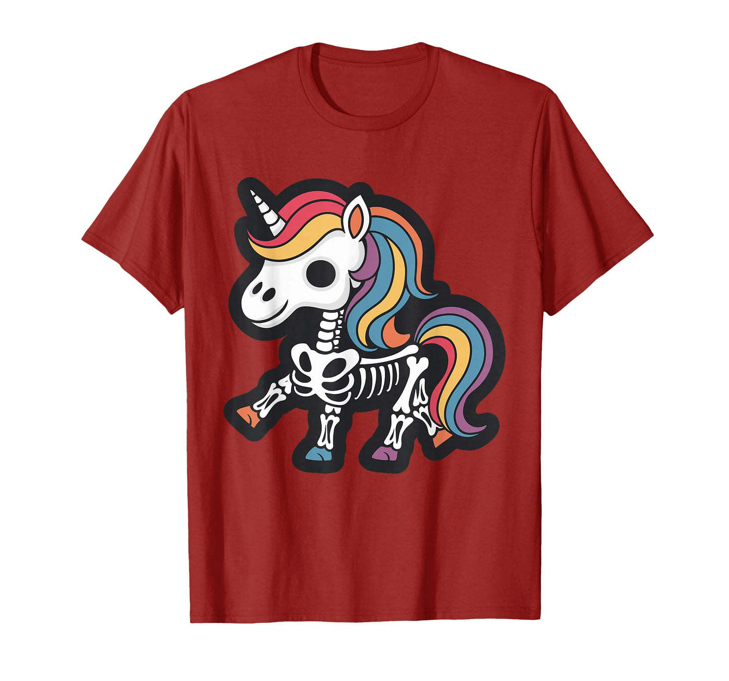 Funny Skeleton Unicorn Lovers Spooky Halloween Costume Girls T-Shirt