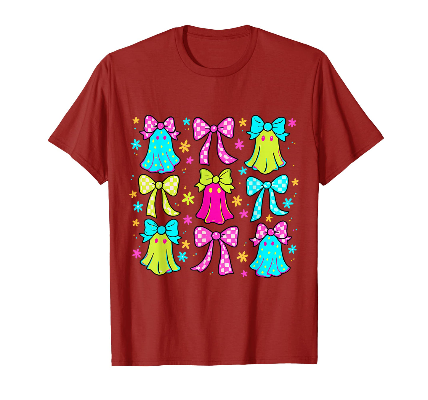 Halloween Ghost Cute Boo Ghost Coquette Spooky Season T-Shirt