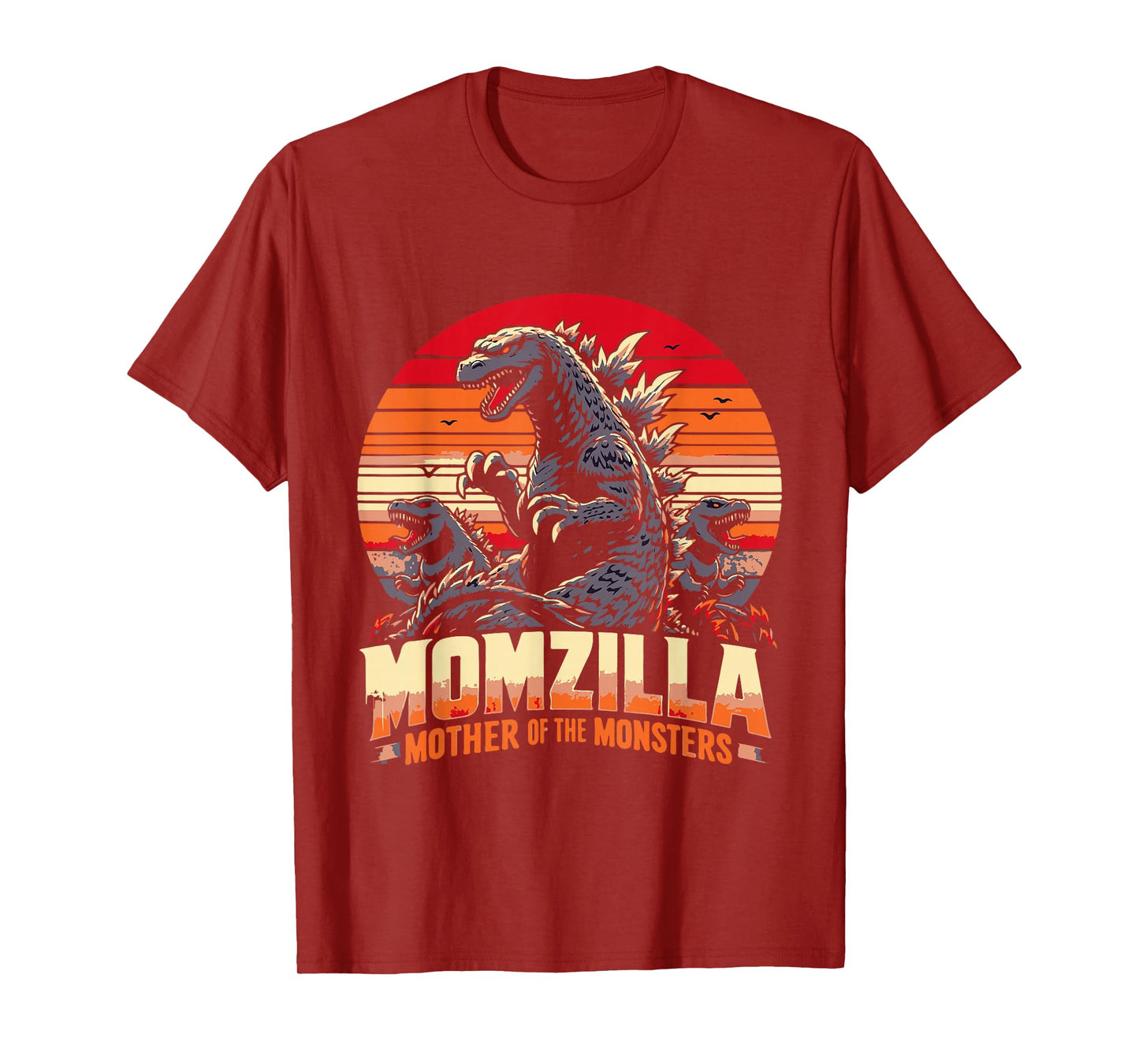 funny Momzilla Mother Of Monsters Retro birthday Mothers day T-Shirt