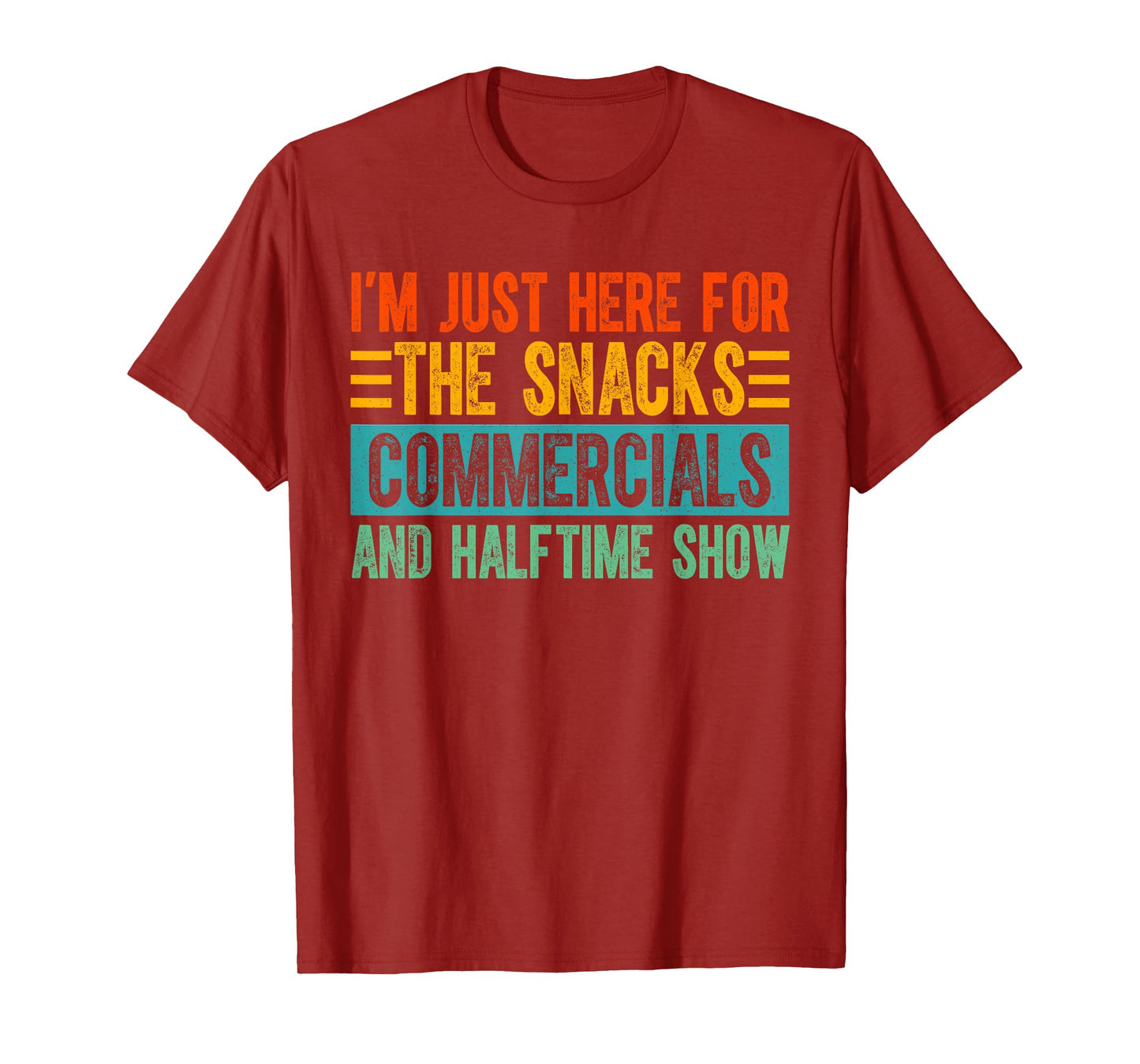 Just Here For The Snacks American Football Here for Snacks T-Shirt