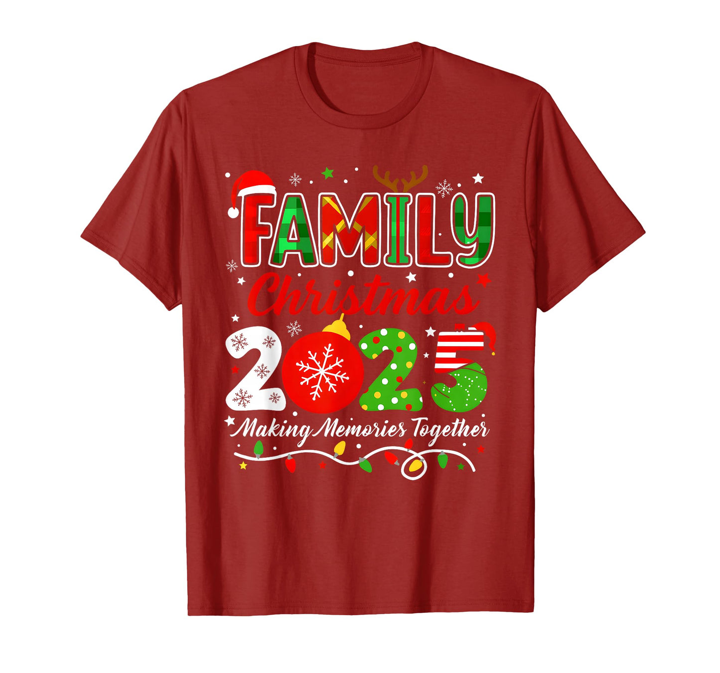 Making Memories Together Family Christmas 2025 Xmas Matching T-Shirt