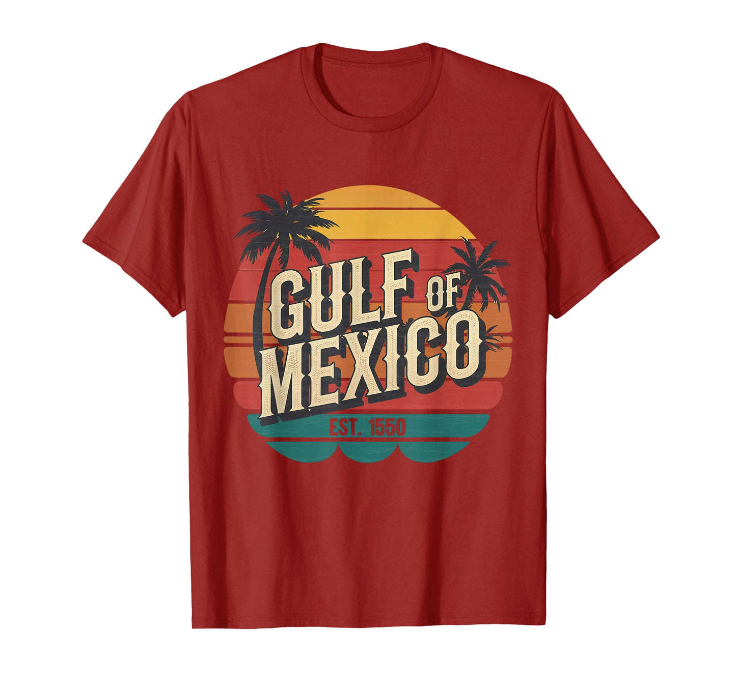 Gulf of Mexico EST 1550 el golfo de mexico retro vintage T-Shirt
