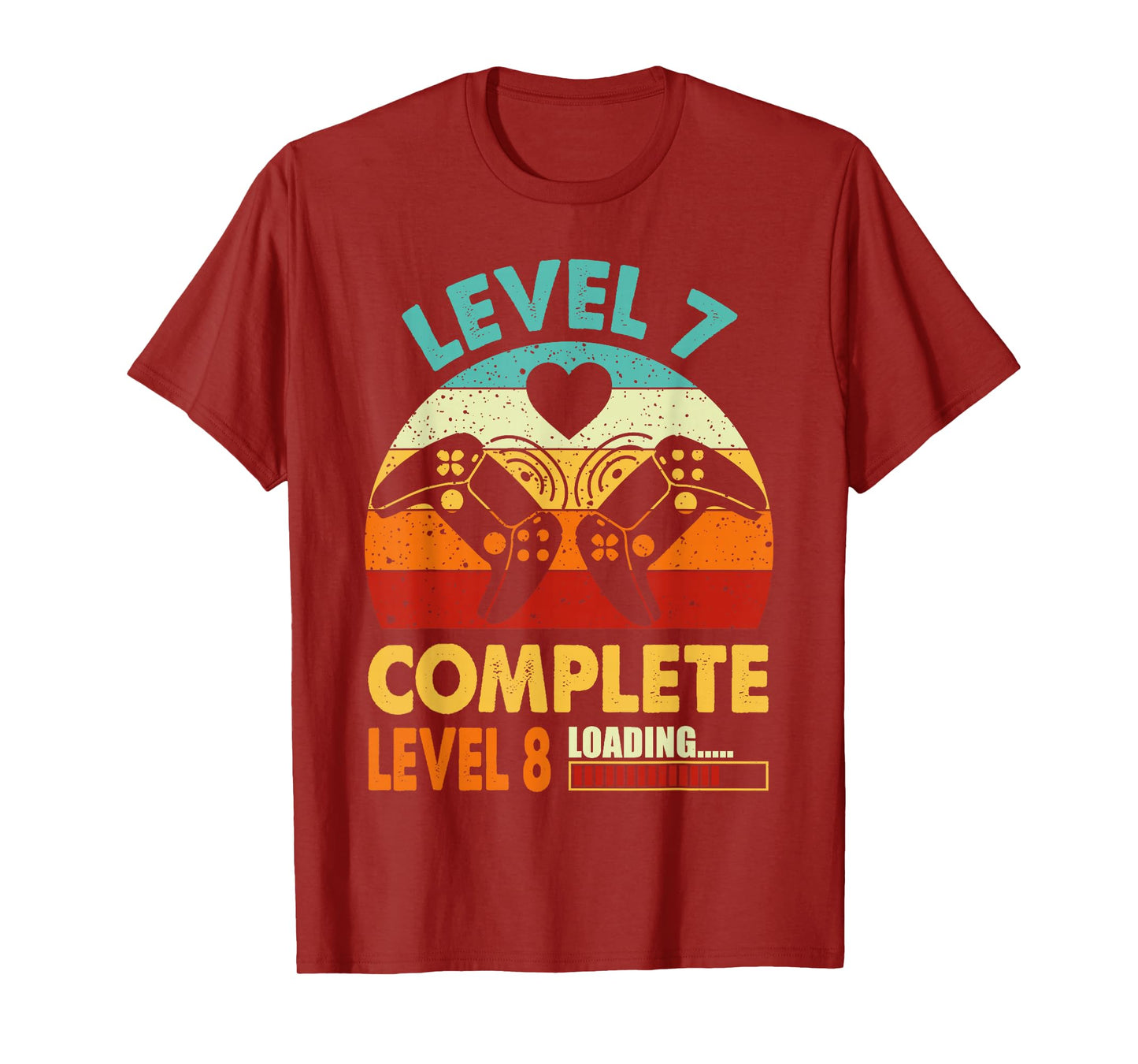 Funny Level 7 Complete Celebrate 7 Years Wedding Anniversary T-Shirt