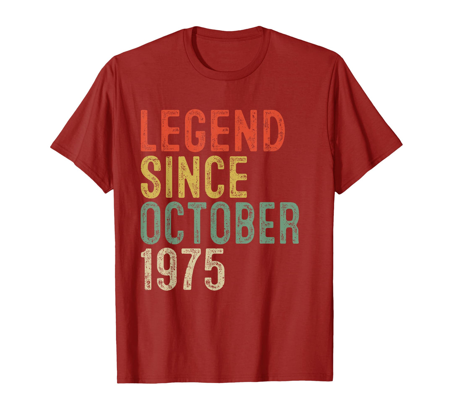 Legend Since October 1975 50th Birthday Gifts 50 Year Old T-Shirt