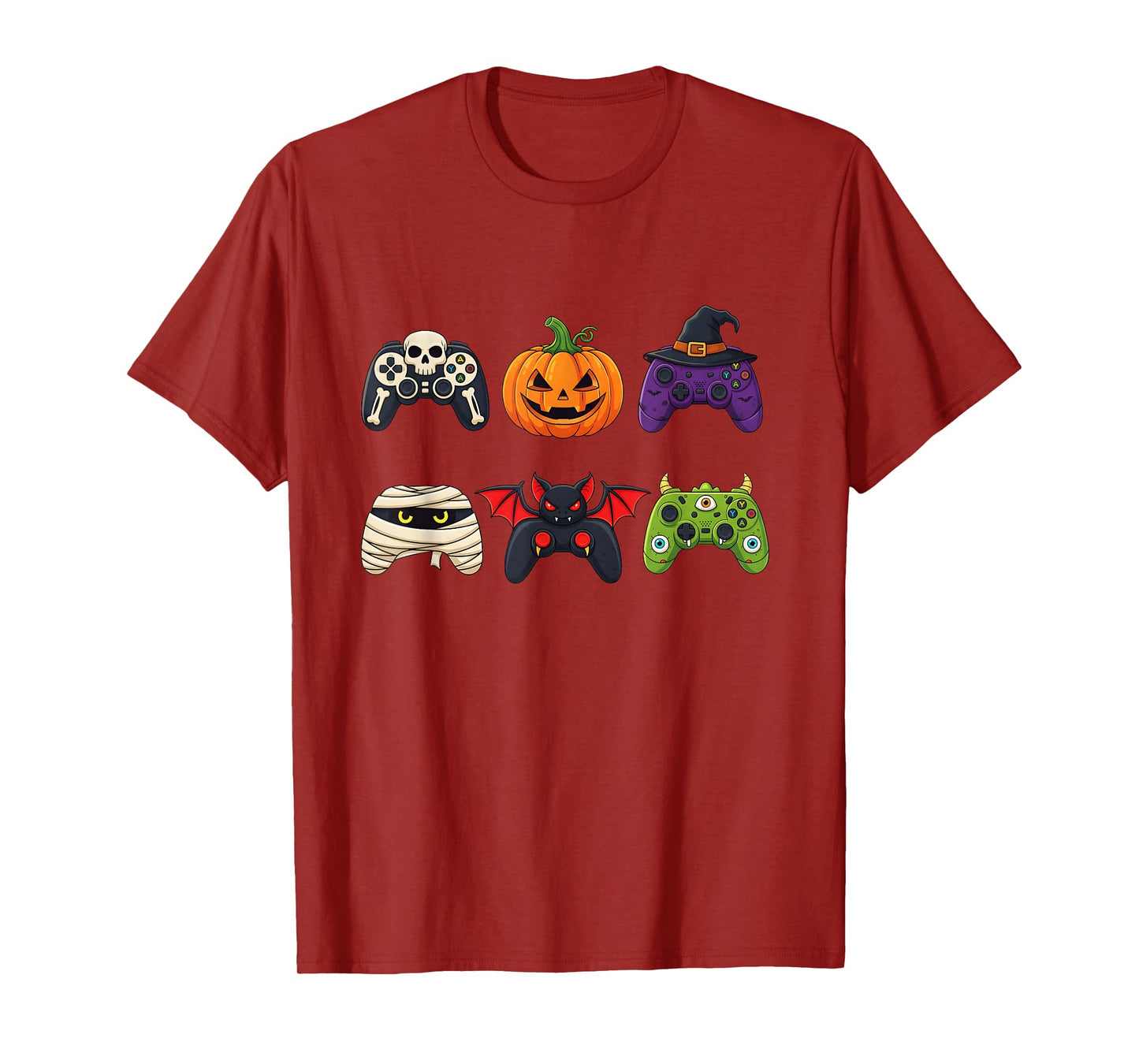 Spooky Halloween Gaming Controllers Funny Tee T-Shirt