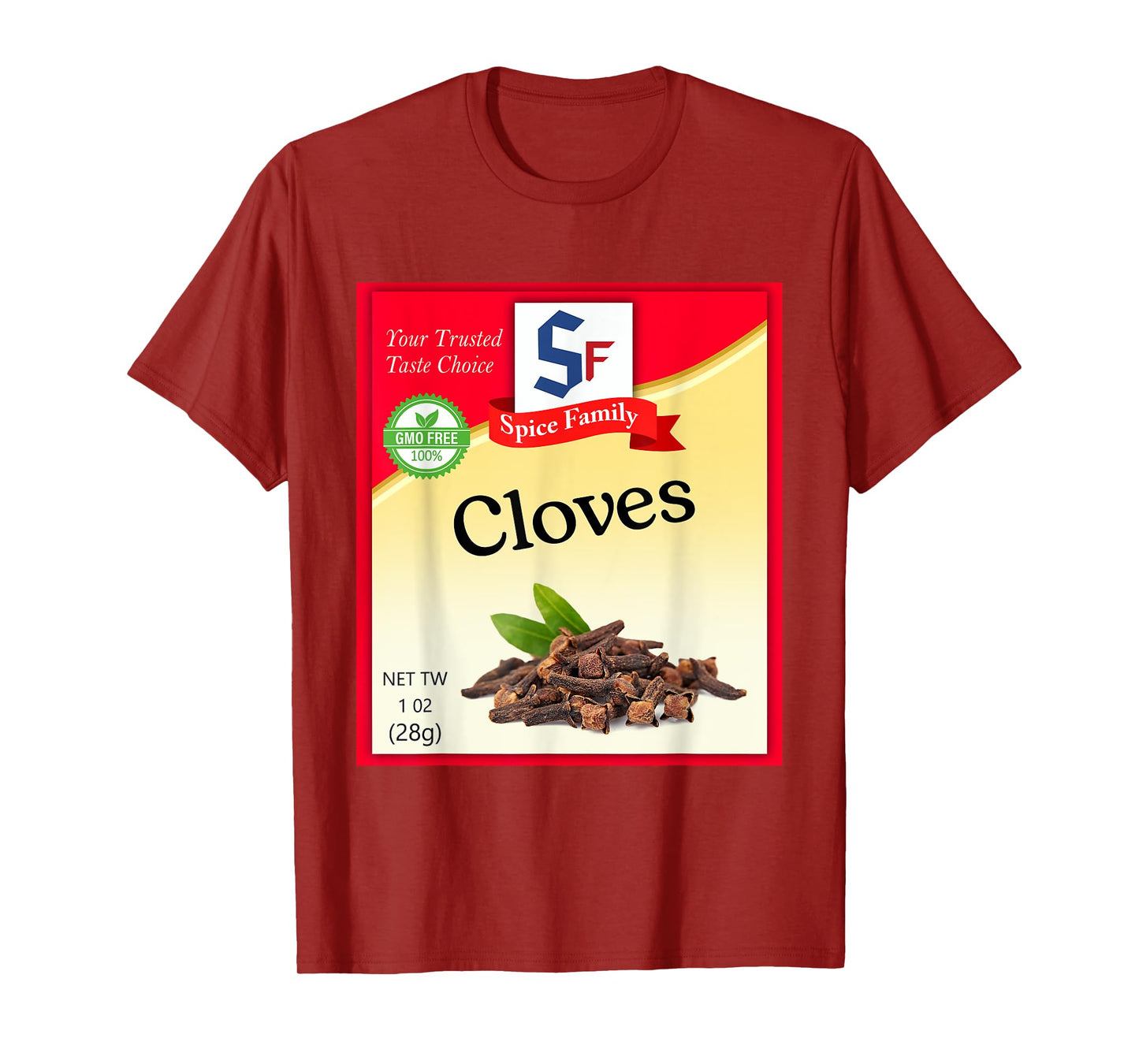 Cloves Condiment Costume Holiday Spice Costumes T-Shirt