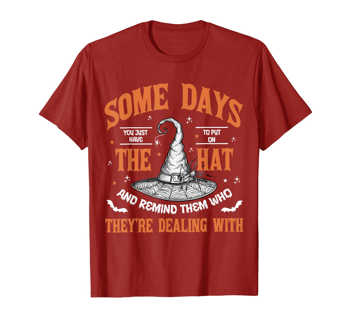Some Days I Just Have to Put On The Hat Funny Witch Women T-Shirt