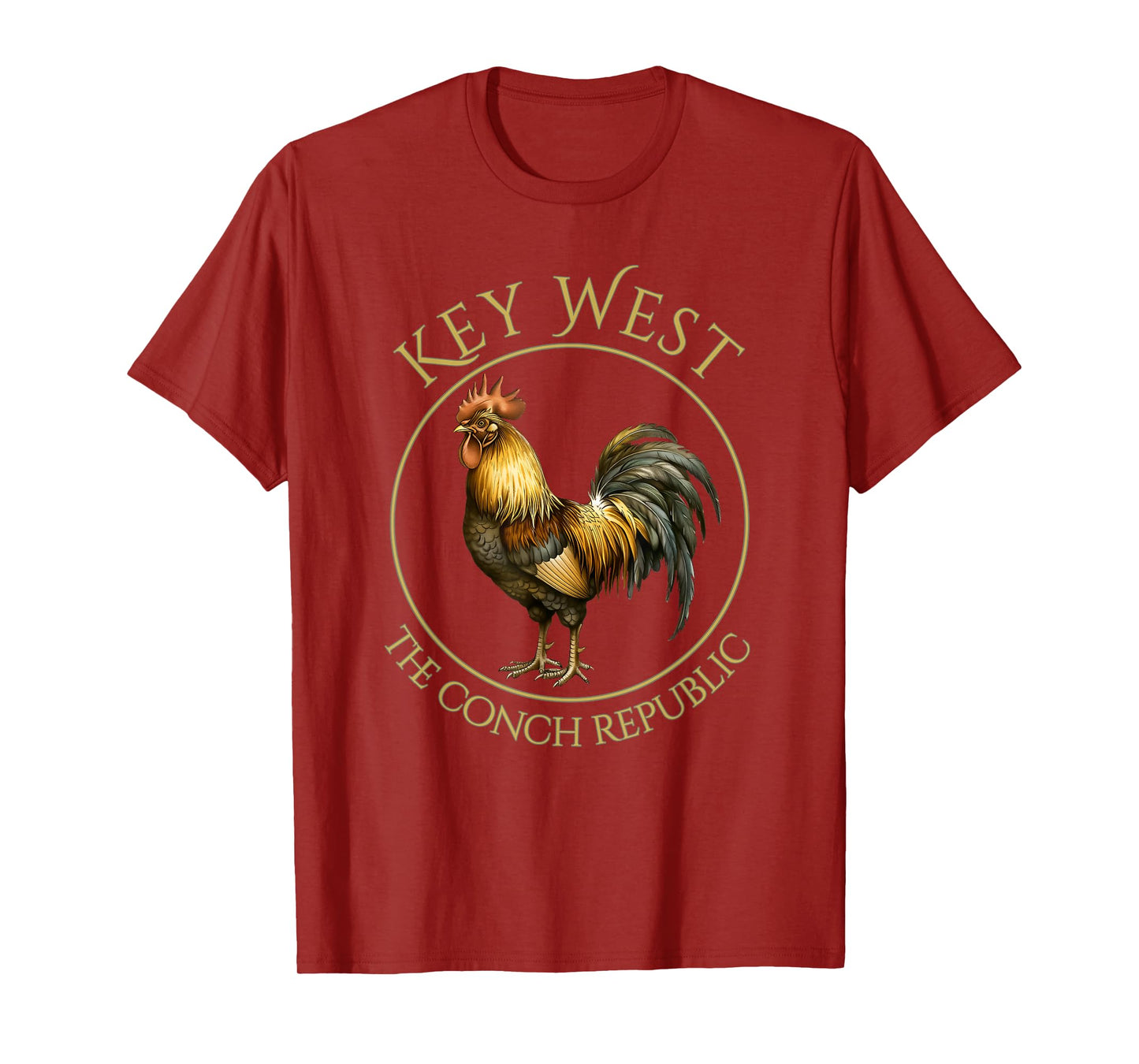 Vintage Rooster Key West Florida Vacation T-Shirt