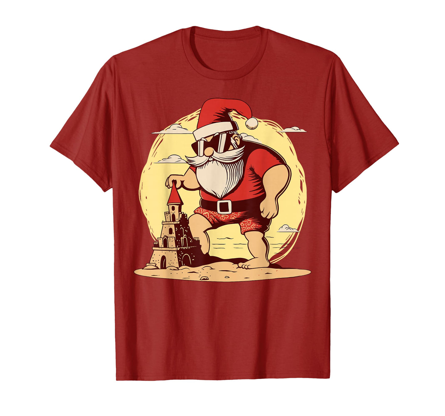 Christmas in July Santa Beach Xmas Tropical Hawaii T-Shirt