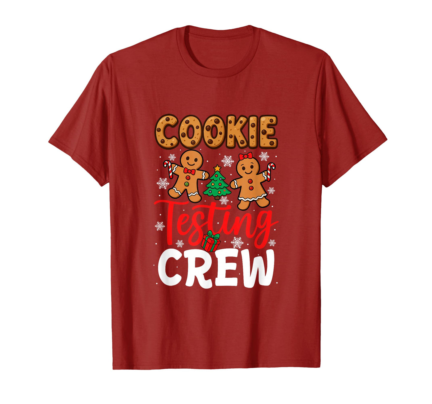 Cookie Testing Crew Christmas Couple Gingerbreads Baker T-Shirt