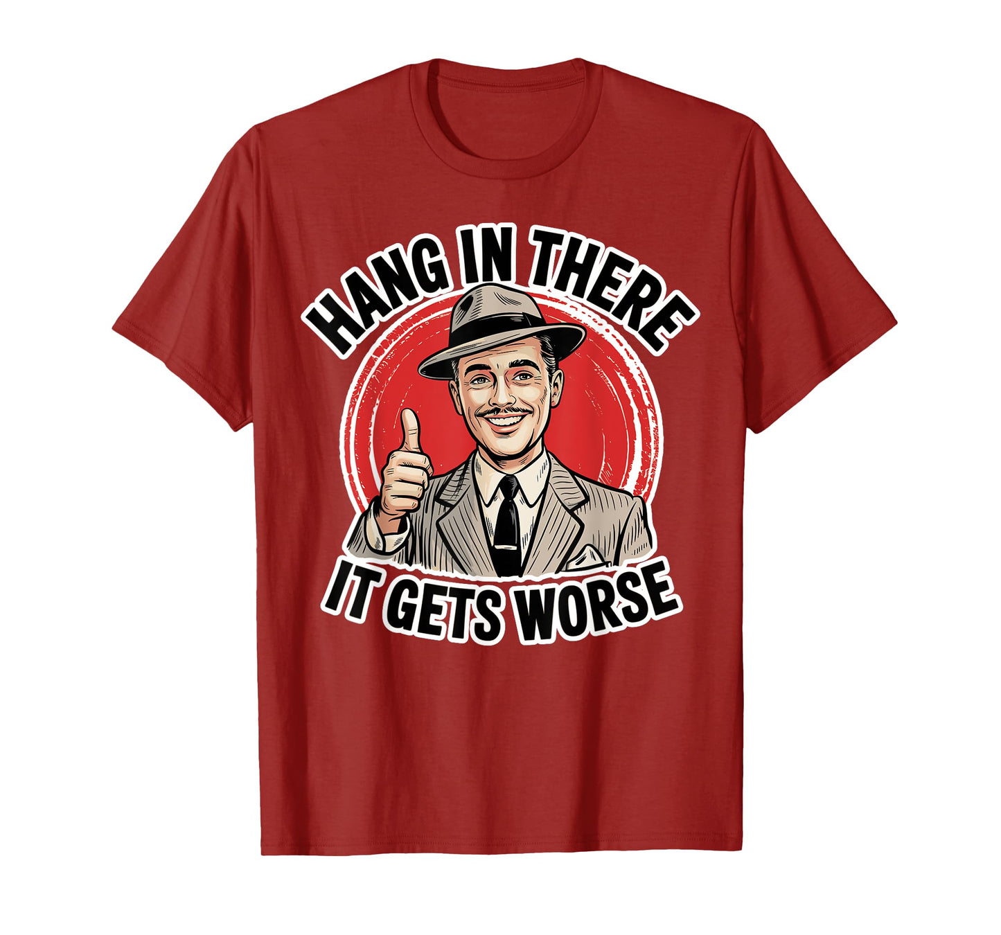 Retro Sarcastic Humor Dread Cartoon Dark Funny T-Shirt