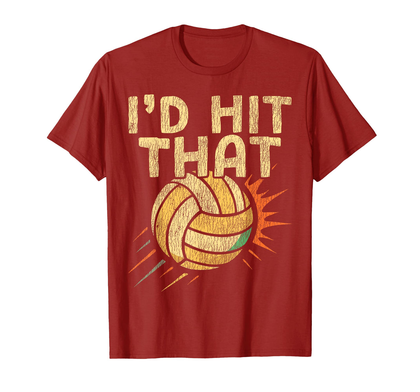 Volleyball Player Team Vintage Retro I'd Hit That T-Shirt