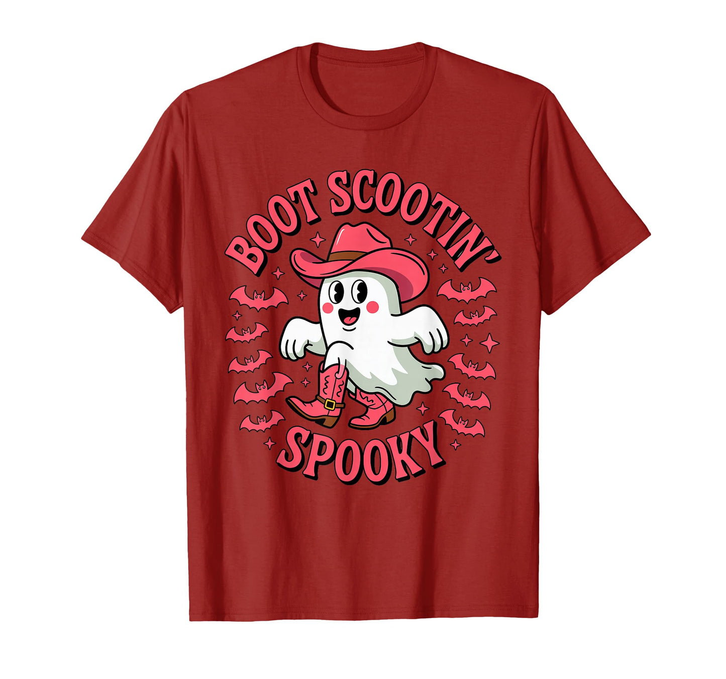 Cute Boot Scootin Spooky Ghost Cowboy Toddler Kids Halloween T-Shirt