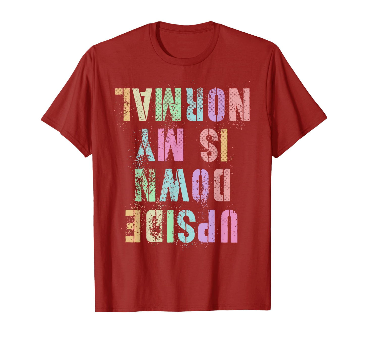 Funny UPSIDE DOWN IS MY NORMAL Gymnastics Tumbling Gymnast T-Shirt