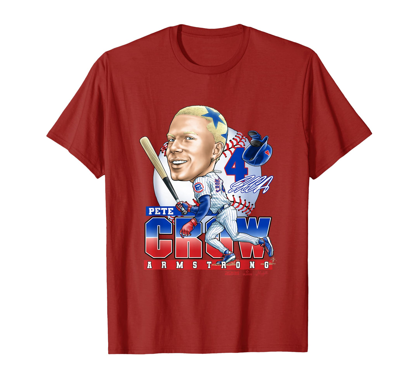 Pete Crow-Armstrong Chicago Baseball Mudge Studios T-Shirt