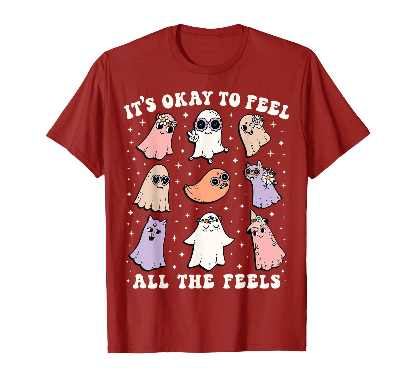 It’s Okay to Feel All the Feels Special Ed Teacher Halloween T-Shirt