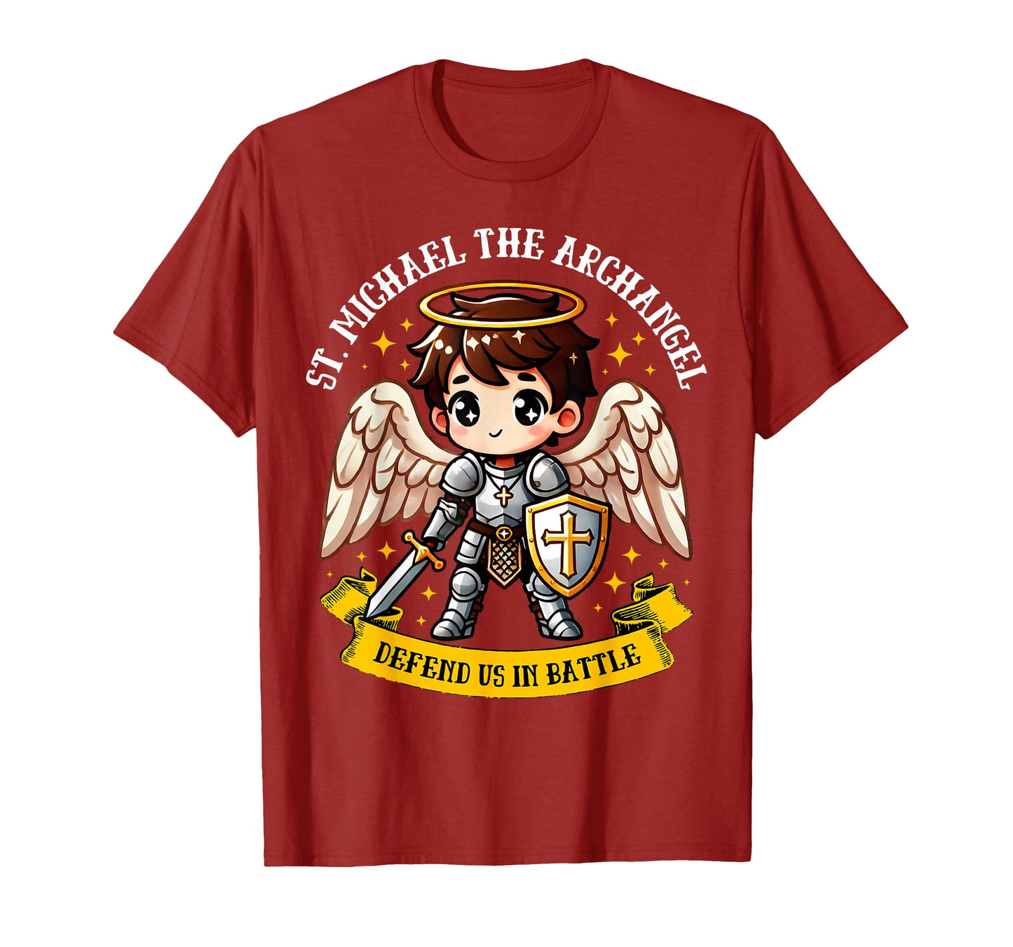 Saint Michael the Archangel Catholic Archangel Pray for kids T-Shirt