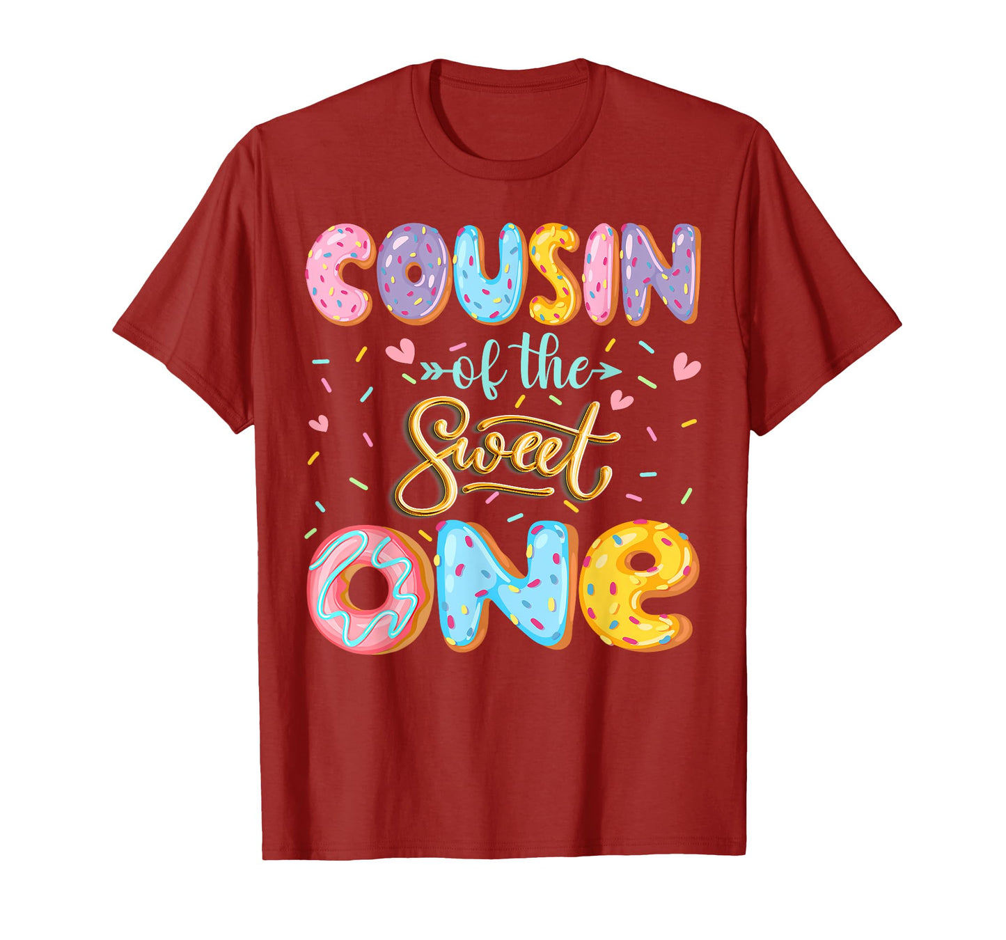 Cousin Of The Sweet One 1St Birthday Girl Donut Lover T-Shirt