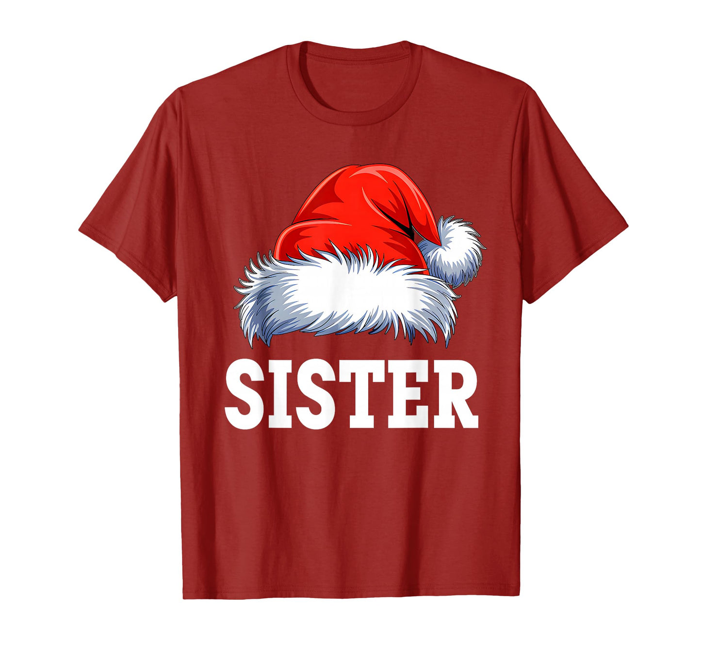 Sister Santa Christmas Family Matching Pajamas Xmas Squad T-Shirt