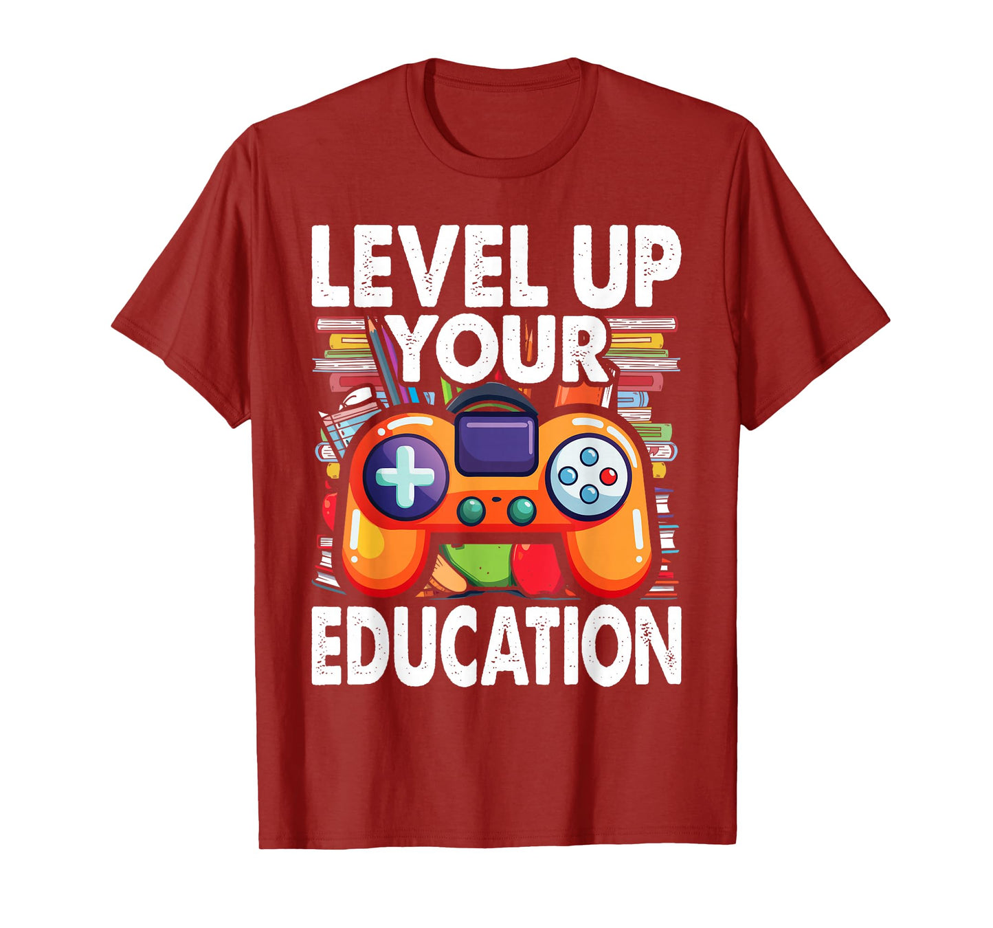 Level Up Your Education - Gaming-Inspired Teacher Design T-Shirt