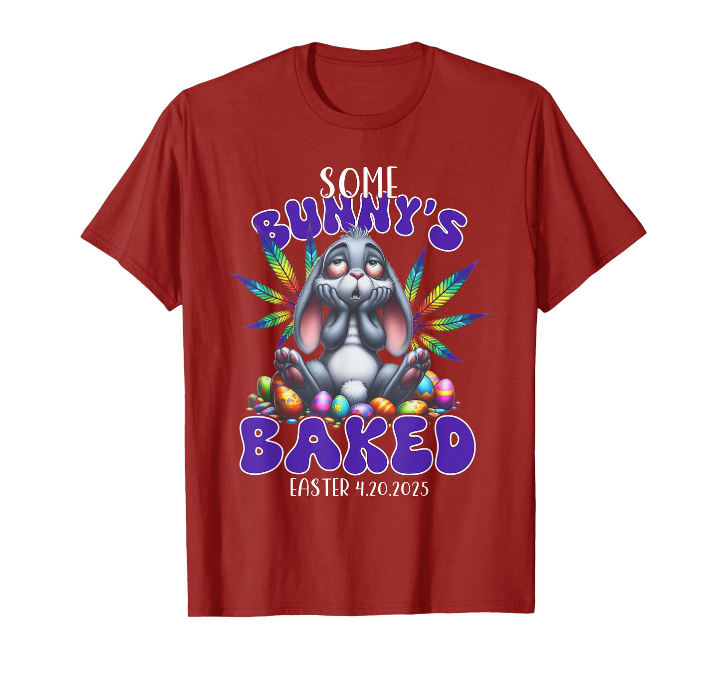 420 Easter Bunny Funny Weed Smoking Rabbit Cannabis 4/20 Day T-Shirt